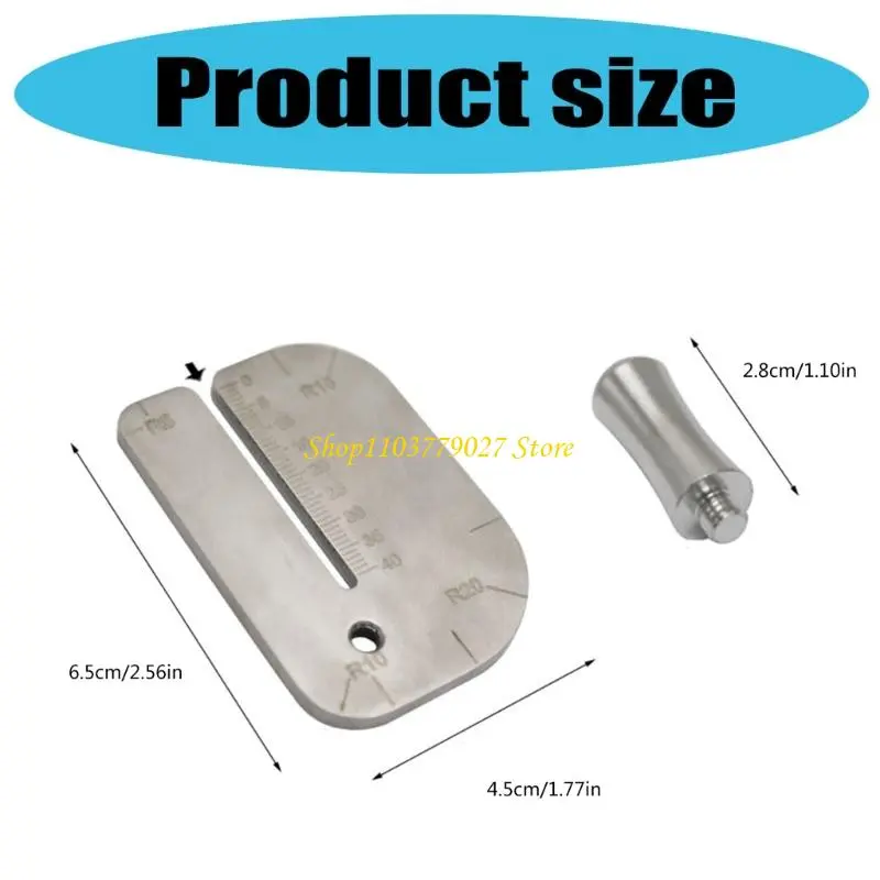 Stainless Steel Leather Punching Aid Plate for Help Leather Hole Punches Leather Stitching Aid Plate Leather Craft Tool