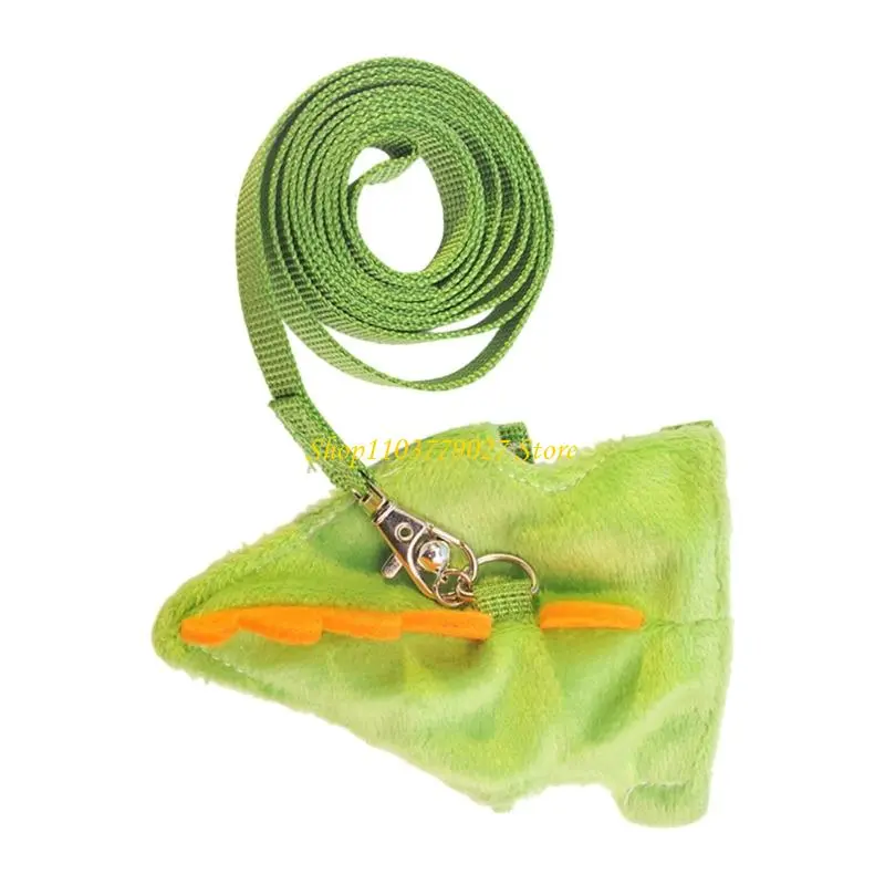 C4DF Small Animal Leash And Harness Set For Little Pets Puppies And Kittens