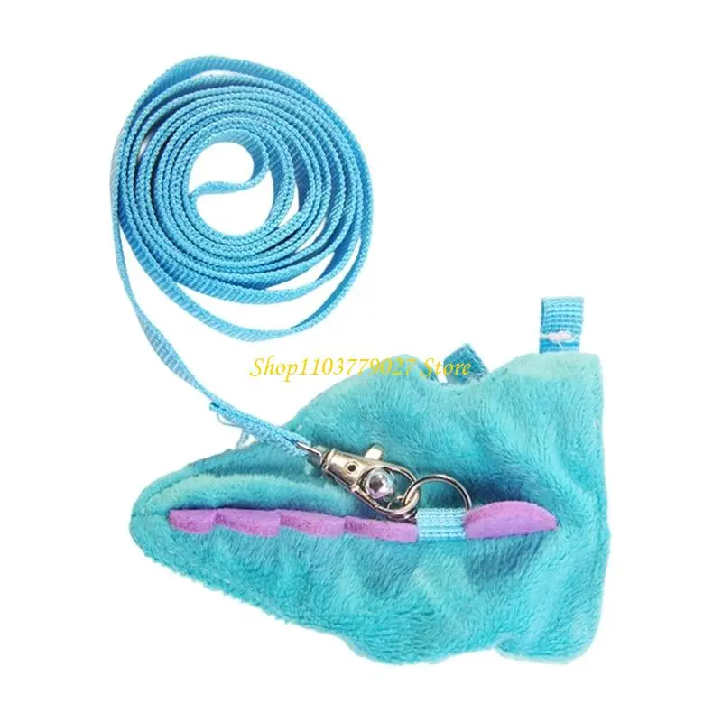 C4DF Small Animal Leash And Harness Set For Little Pets Puppies And Kittens
