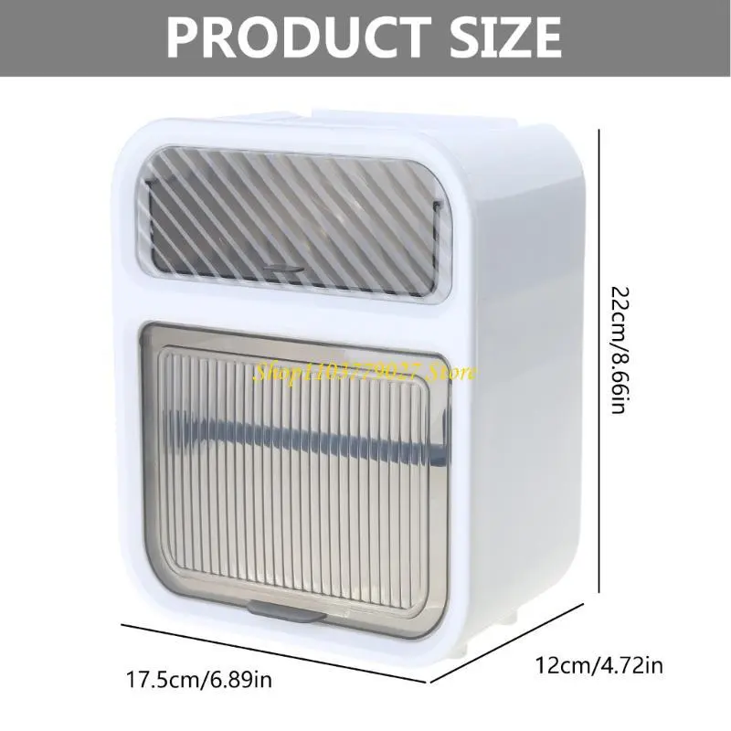 C4DF Wall Mounted Bathroom Tissue Box Dispenser With Drawer Waterproof Toilet Paper Storage Box for Toilet Paper Rolls Gifts