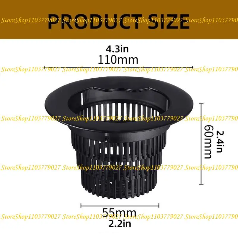 C4DF Adjustable Kitchen Sink Drain Basket Plastic Round Mesh Sink Strainer Filter Telescopic Sink Drain Basket Easy to Use