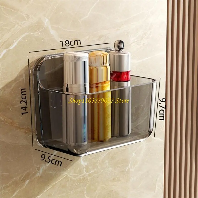 C4DF Wall Mounted Storage Shelf Adhesive Organizers Holder for Various Flat Surfaces