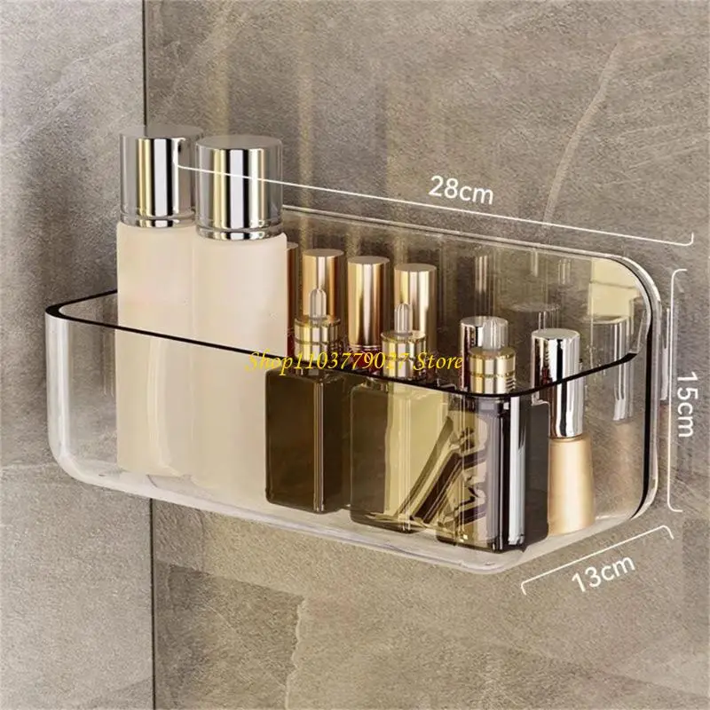 C4DF Wall Mounted Storage Shelf Adhesive Organizers Holder for Various Flat Surfaces