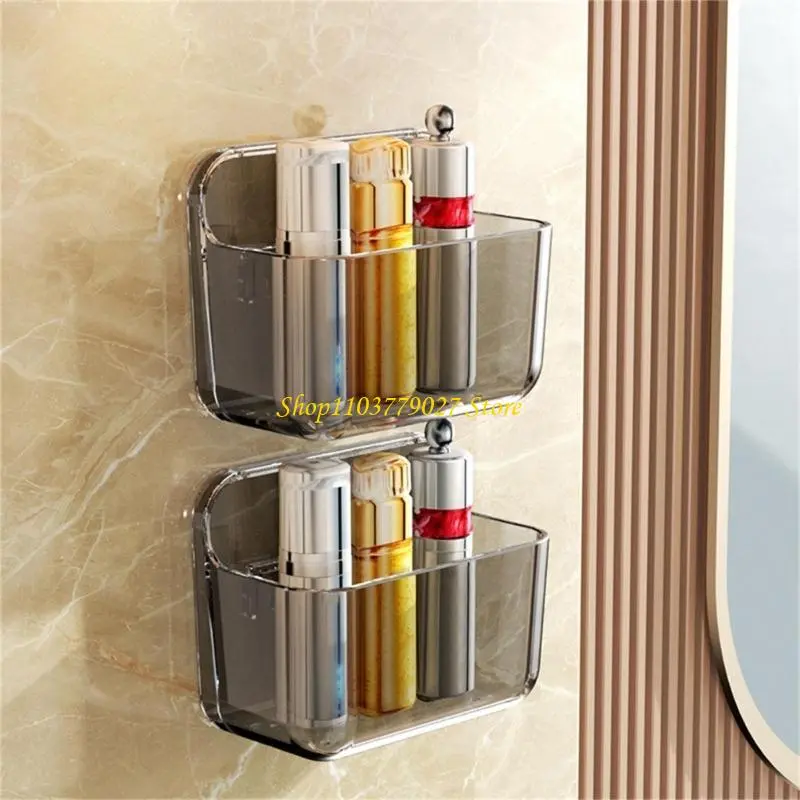 C4DF Wall Mounted Storage Shelf Adhesive Organizers Holder for Various Flat Surfaces
