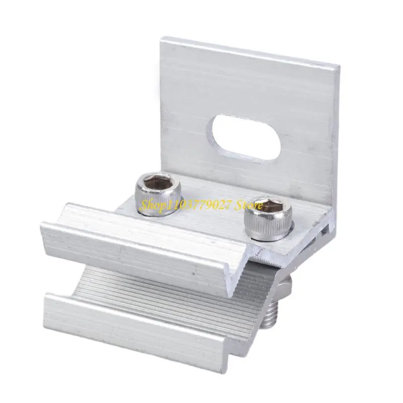 C4DF Pack of 4 Sturdy Aluminium Clamps Accessory for Solar and Photovoltaic Roofs