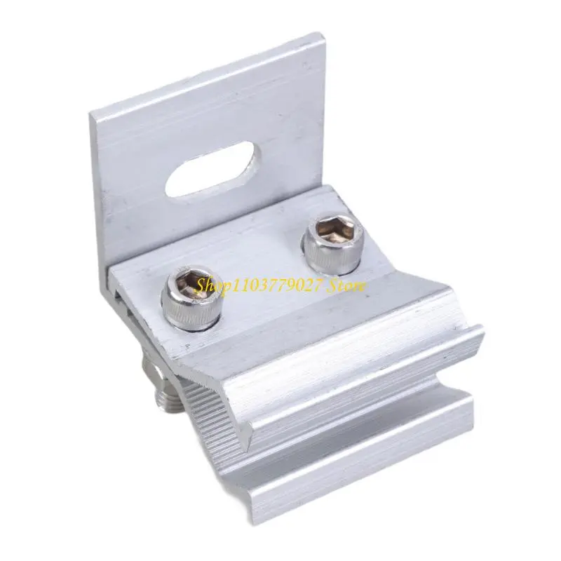 C4DF Pack of 4 Sturdy Aluminium Clamps Accessory for Solar and Photovoltaic Roofs