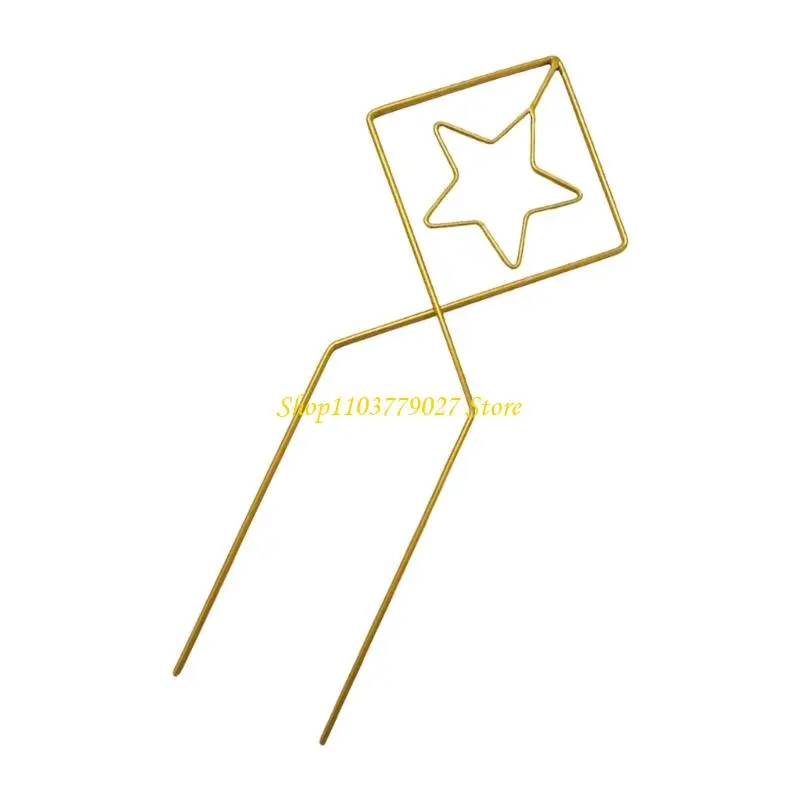 C4DF Outdoor Iron Plant Stake For Vine Flower Heavy Duty Metal Trellis Garden Support