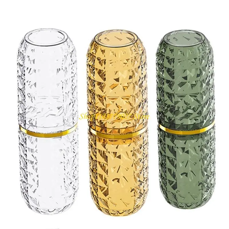 C4DF Wash Cup Travel Portable Cartoon Bear Couple Toothbrush Organizers Mouth Cup Toothbrush Storage Box Bathroom Organizers