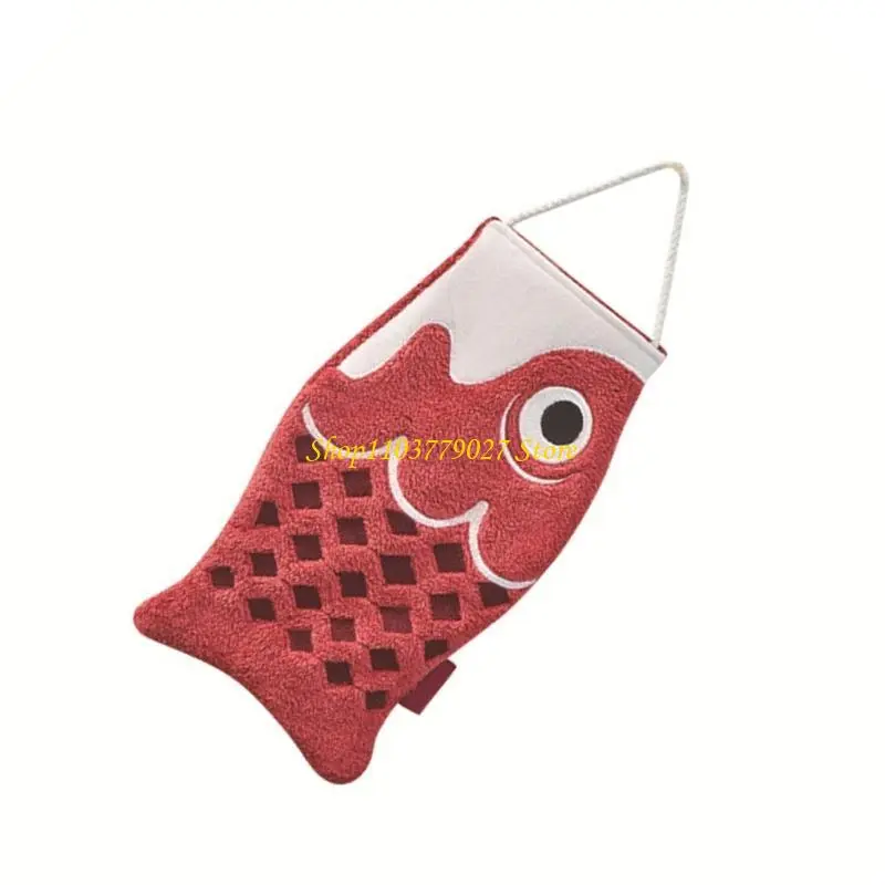 C4DF Practical and Creative Hanging Hand Towel for Kitchen Use Soft and Highly Absorbent Kitchen Decors Towel Easy Access