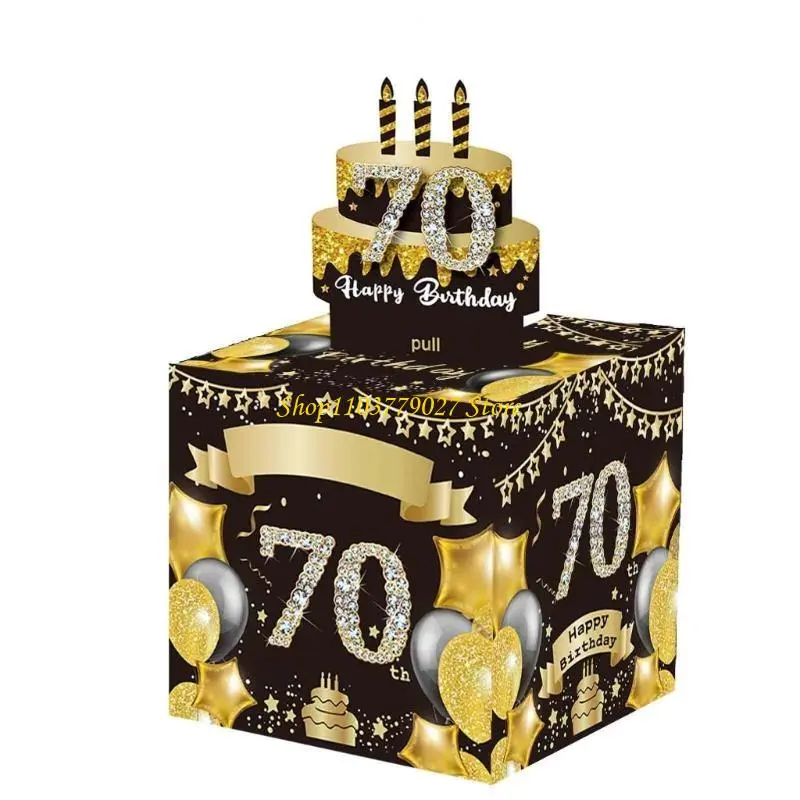 C4DF Birthday Money Box for Teens with Surprise Pull Out Card Handmade Birthday Gift