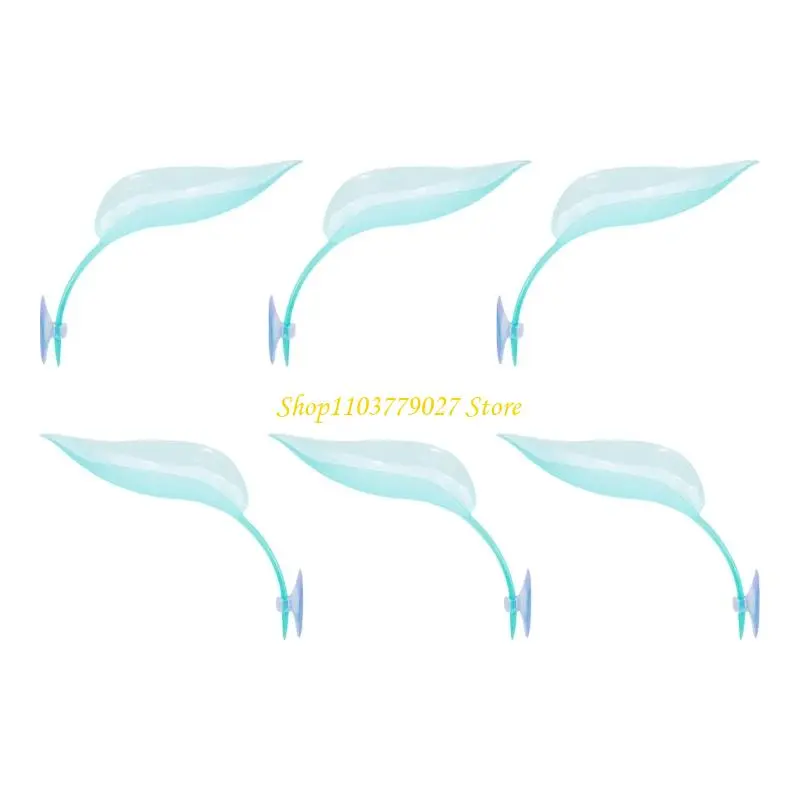C4DF 6PCS Amphibians Terrariums Decors Reptiles Tanks Leaf Platforms For Safe Habitat
