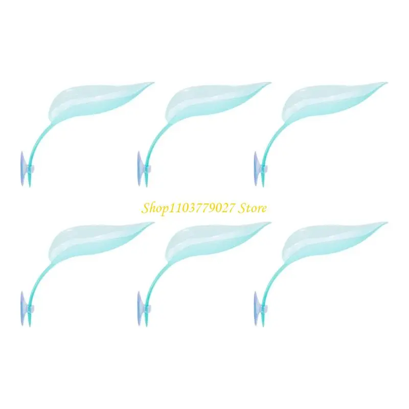 C4DF 6PCS Amphibians Terrariums Decors Reptiles Tanks Leaf Platforms For Safe Habitat