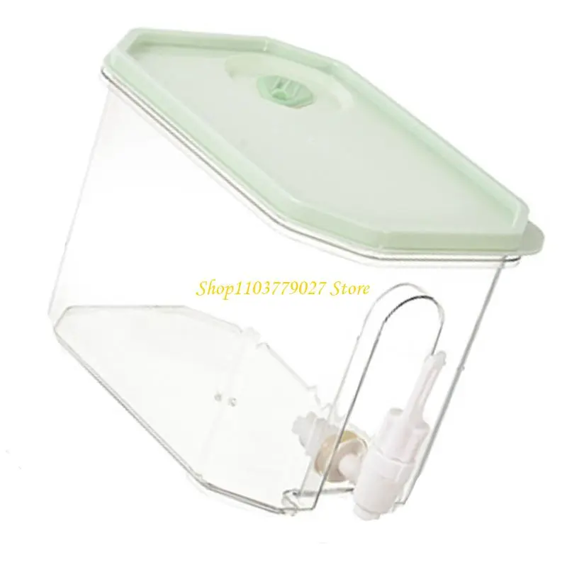 C4DF Large Capacity Iced Beverage Dispenser Leak Proof Plastic Container with Convenient Tap for Homes Kitchen Outdoor Event