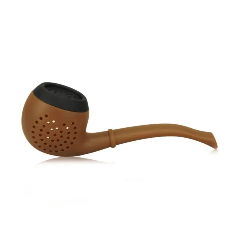Silicone Tea Infuser Santa-Claus Pipe Shape Tea Strainer for Loose Leaf Tea Cute Glove Tea Filter for Office Decorations