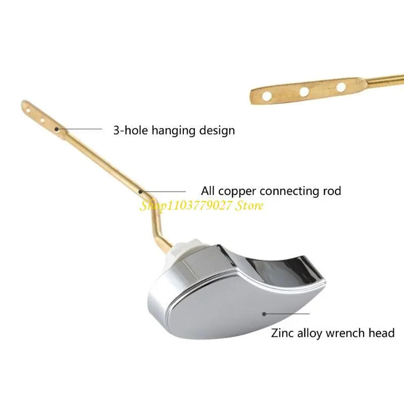 C4DF Toilet Handle Replacement Toilet Levers Simple Installs for Front Mount Toilets