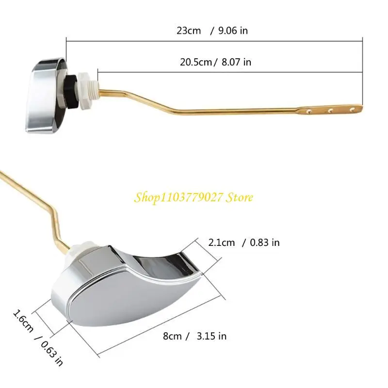 C4DF Toilet Handle Replacement Toilet Levers Simple Installs for Front Mount Toilets