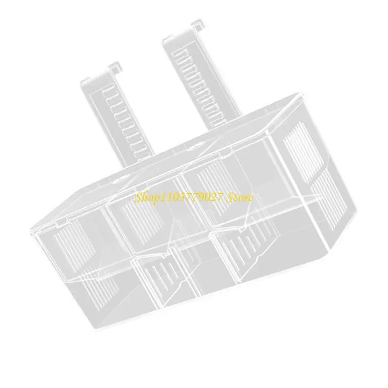 C4DF Aquarium Breeder Box FishTanks Incubator Small Fish Hatchery for Injured Fish