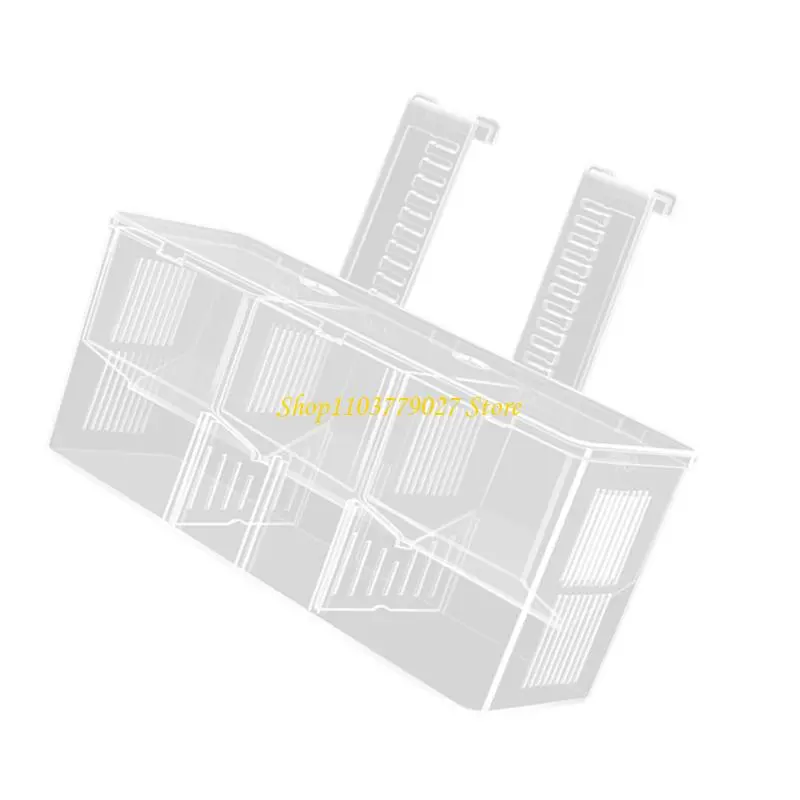 C4DF Aquarium Breeder Box FishTanks Incubator Small Fish Hatchery for Injured Fish
