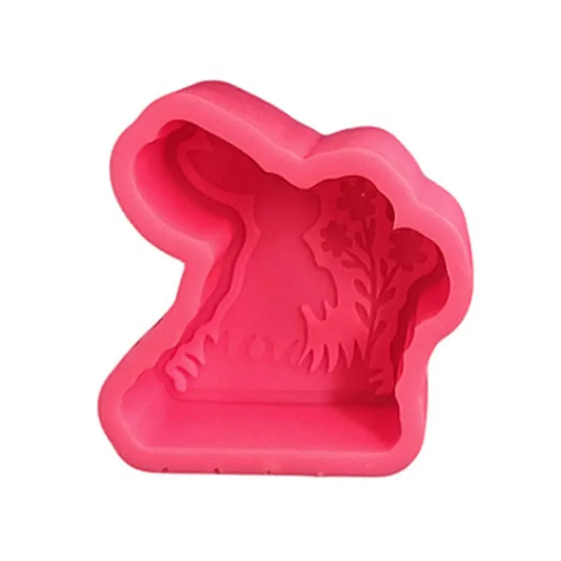 Y1UB Rabbit Molds Easter Rabbit Resin Molds for DIY Soap Baking