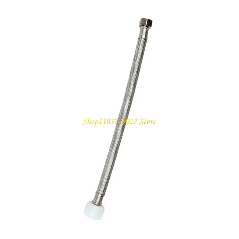 C4DF Toilet Water Connectors Hose 3/8inch to 1/2inch Stainless Steel Toilet Water Supply Line Braided Toilet Connector