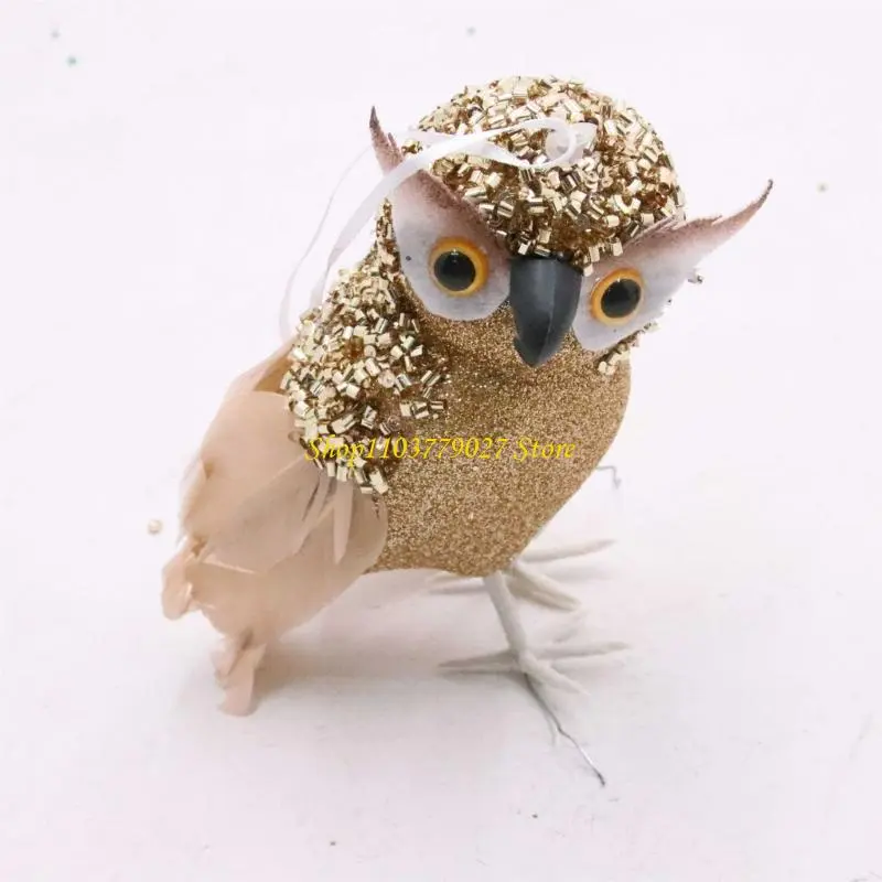 C4DF Simulate Owl Model Owl Decoration Figurine High Simulation For Indoor Decoration