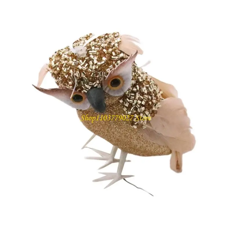 C4DF Simulate Owl Model Owl Decoration Figurine High Simulation For Indoor Decoration