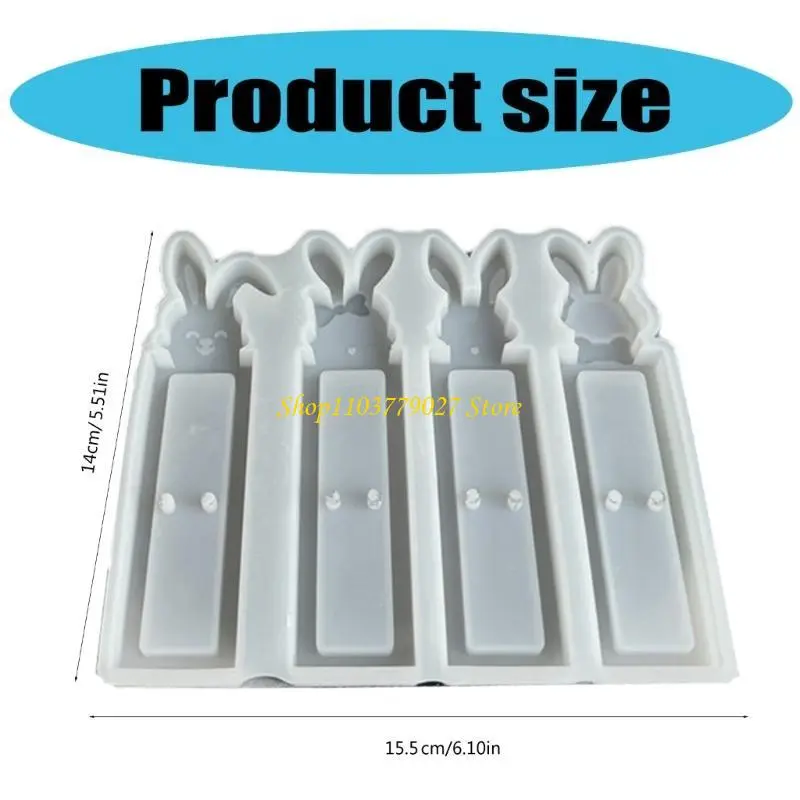 C4DF Easters Rabbits Mould Silicone Molds Plasters Molds Chocolate Holder Castings Molds Gift Box Molds Craft Supplies