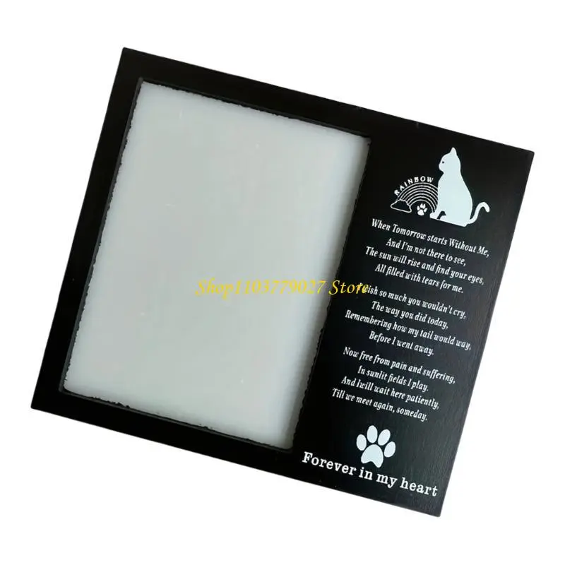 C4DF Keepsakes Frame for Dog and Cats Memory Pet Memorial Photo Display Stand