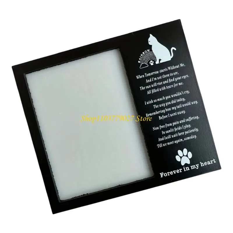 C4DF Keepsakes Frame for Dog and Cats Memory Pet Memorial Photo Display Stand