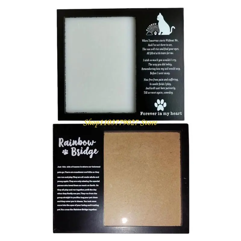 C4DF Keepsakes Frame for Dog and Cats Memory Pet Memorial Photo Display Stand