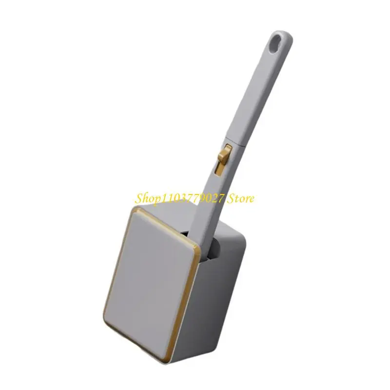C4DF Disposable Toilet Brush Cleaner with Long Handle Bathroom Cleaning Brush