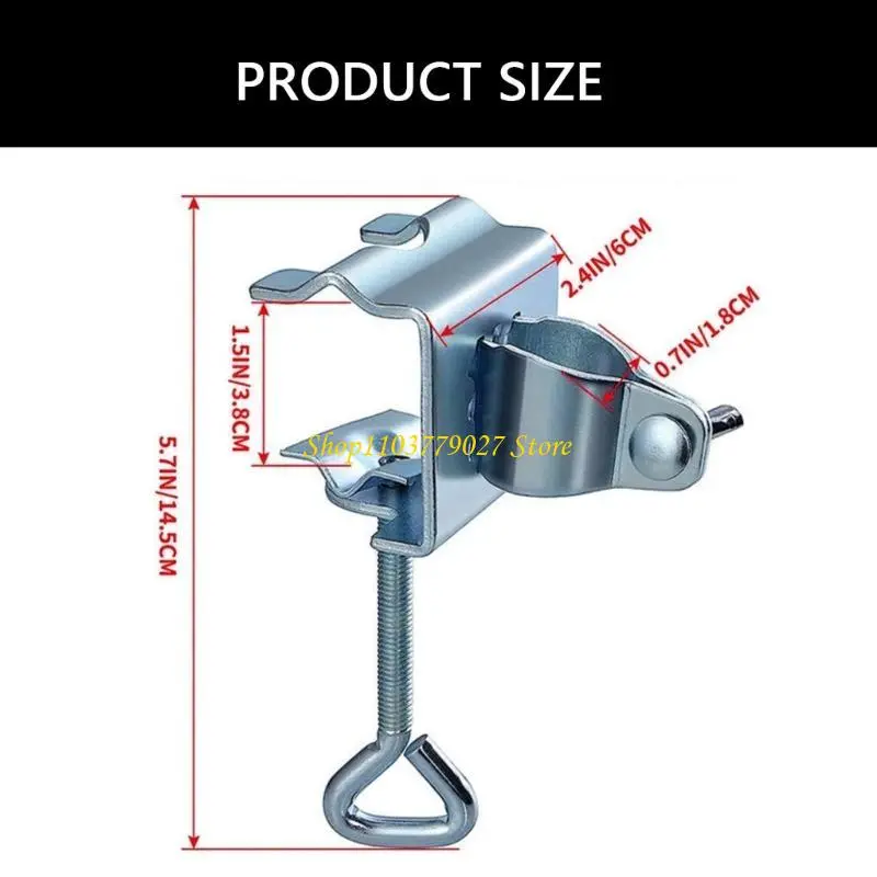 C4DF Reliable Umbrella Support Bracket Balcony Parasol Holder Clamps for Outdoor Use