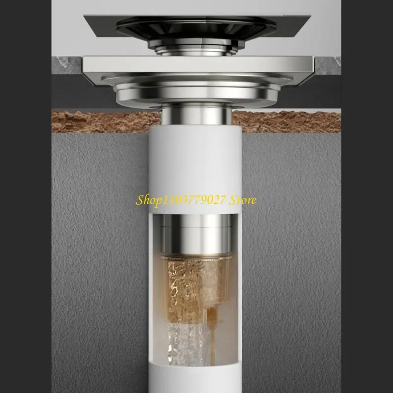 C4DF Portable Sturdy Stainless Steel Floor Drain Strainer for Household Use