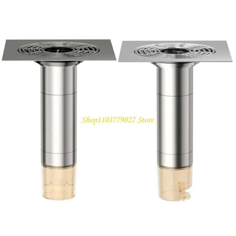 C4DF Portable Sturdy Stainless Steel Floor Drain Strainer for Household Use