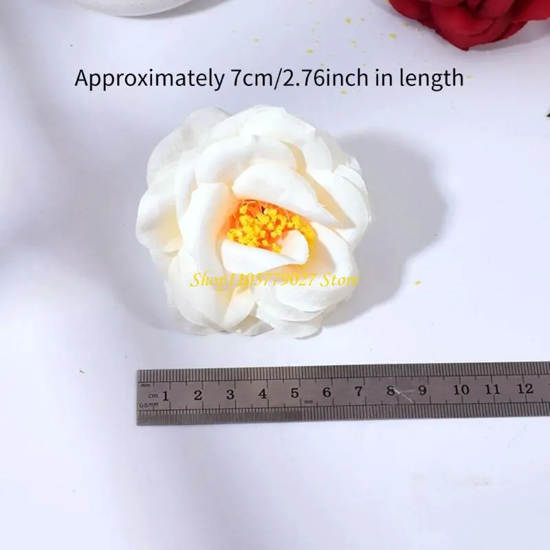 C4DF 10 Pcs 3D Flowers Decorative Flowers Artificial Flower Heads False Flowers for Party Wedding Home Decorations
