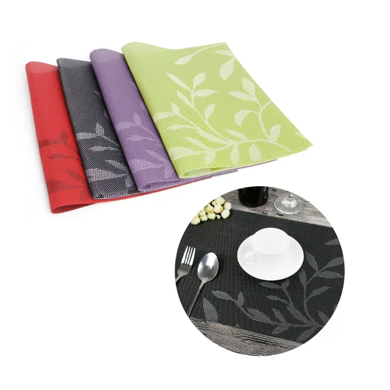 Y1UB for Creative Heat-Insulation PVC Placemat Western Dining Table Mat Hotel Home
