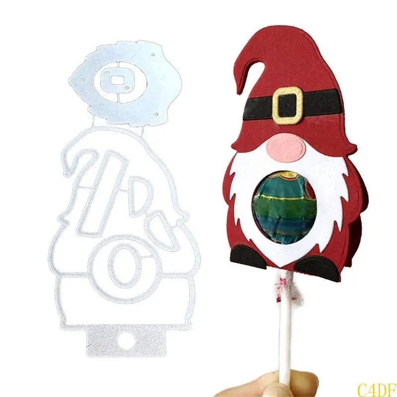 C4DF Lollipops Embossing Cutting Dies Christmas Die Cuts Greeting Card Scrapbooking