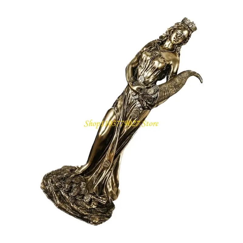 C4DF of Wealth Resins Figurine Statue for Home or Office Desk Shelf Decors