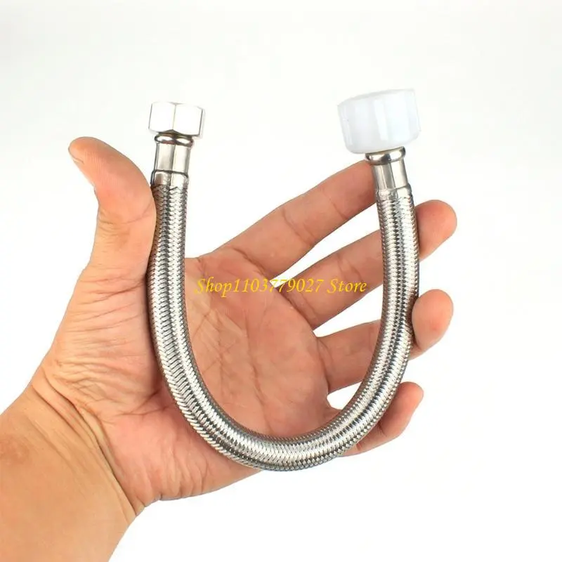 C4DF Stainless Steel Toilet Supply Line Flexible Toilet Connector 7/8inch to 3/8inch