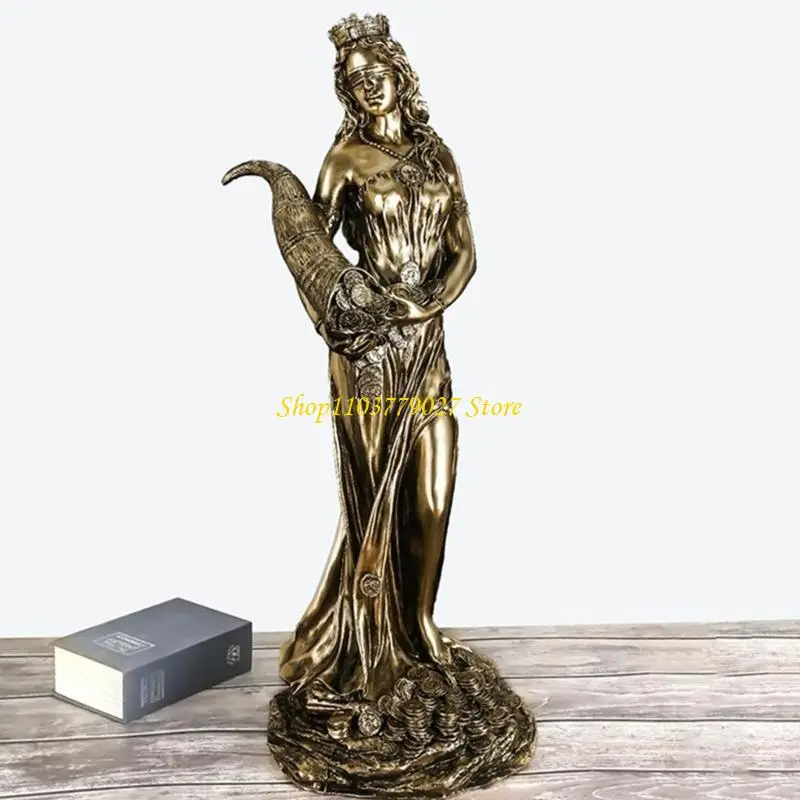C4DF of Wealth Resins Figurine Statue for Home or Office Desk Shelf Decors