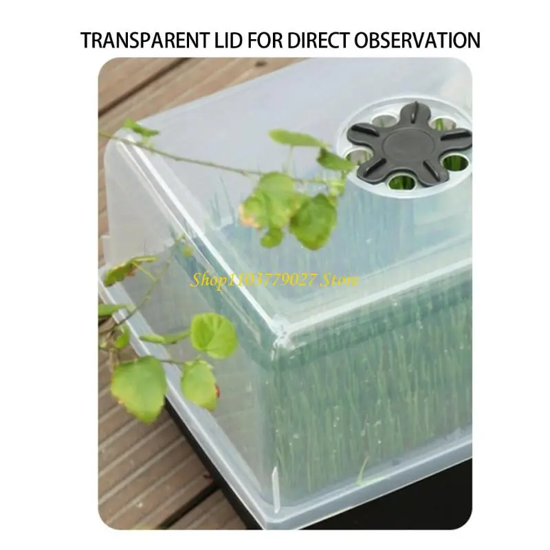 C4DF Large Capacity  Starter Tray with Vented Design for Indoor Gardening & Plant Germination Optimally Plant Development