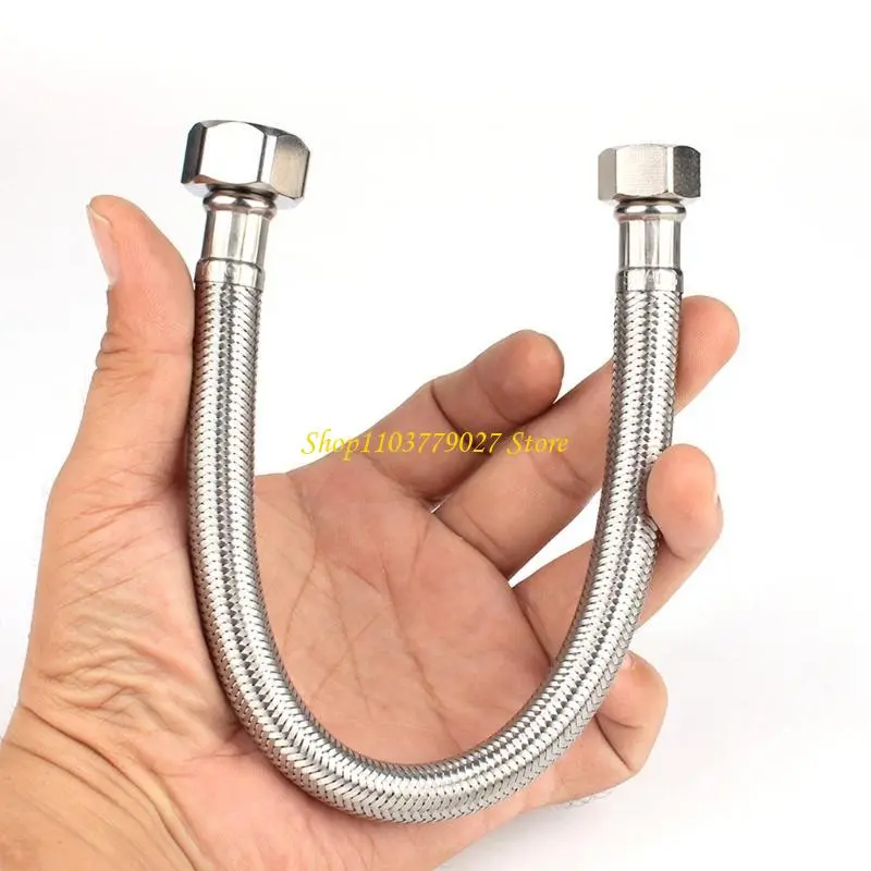 C4DF Stainless Steel Toilet Supply Line Flexible Toilet Connector 7/8inch to 3/8inch