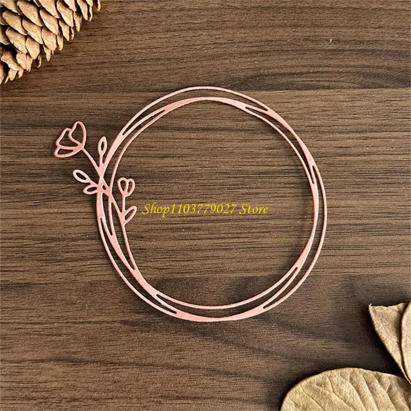 C4DF Flower Circular Cutting Die Scrapbooking Embossing Stencils Carbon Steel Die Cut