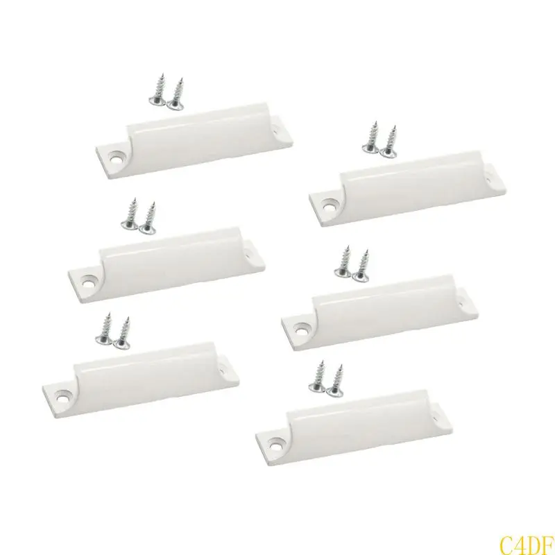 C4DF 6pcs Modern Cabinet Handle 3 Inch Metal Bar Pulls Corrosion Resistant Handles Simple for Kitchen & Bathroom Drawers