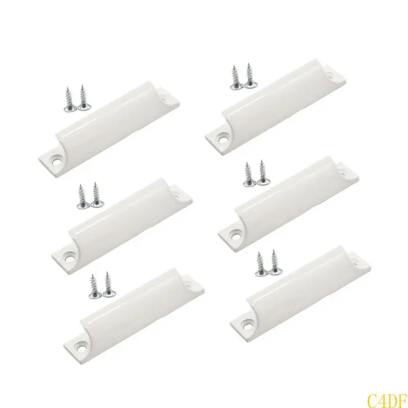 C4DF 6pcs Modern Cabinet Handle 3 Inch Metal Bar Pulls Corrosion Resistant Handles Simple for Kitchen & Bathroom Drawers