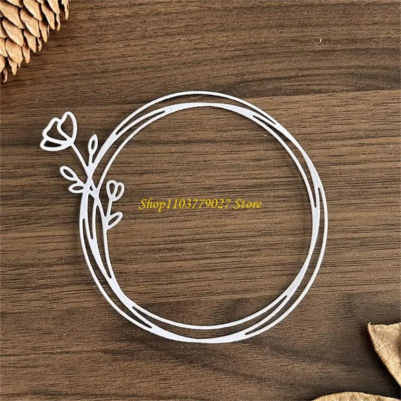 C4DF Flower Circular Cutting Die Scrapbooking Embossing Stencils Carbon Steel Die Cut