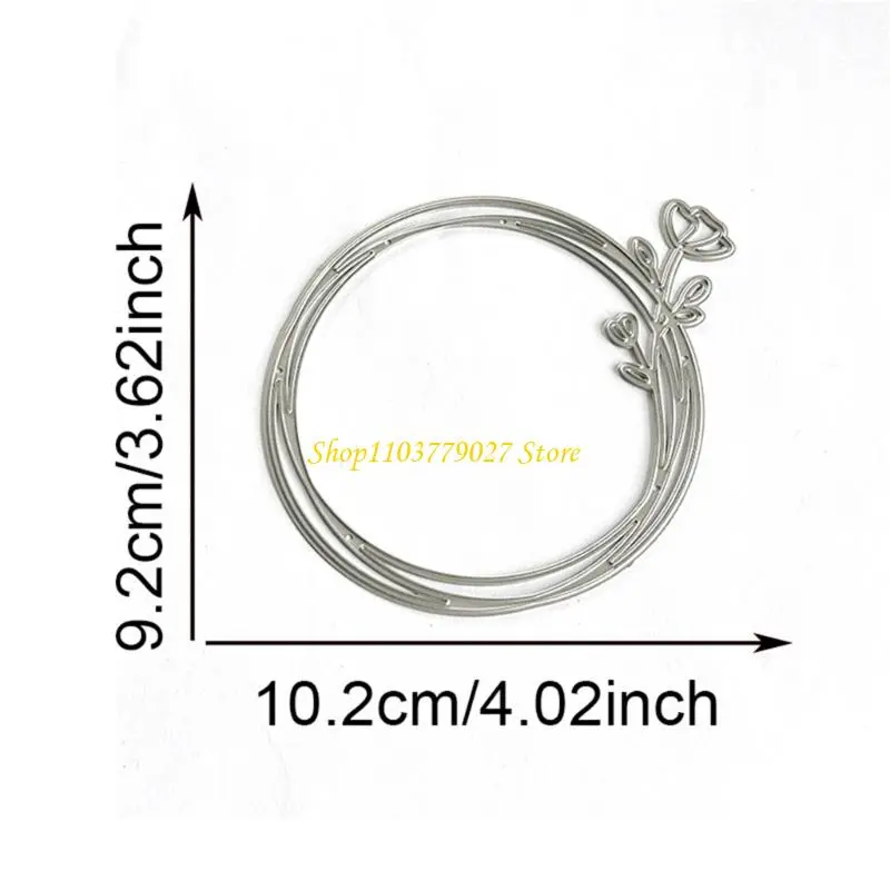 C4DF Flower Circular Cutting Die Scrapbooking Embossing Stencils Carbon Steel Die Cut