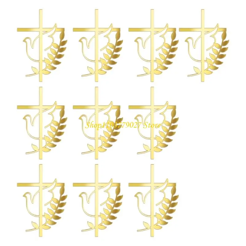 C4DF Waterproof Cake Decoration Crossed Doves Cake Insert For Wedding Decoration