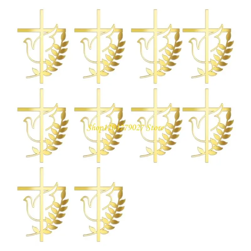 C4DF Waterproof Cake Decoration Crossed Doves Cake Insert For Wedding Decoration