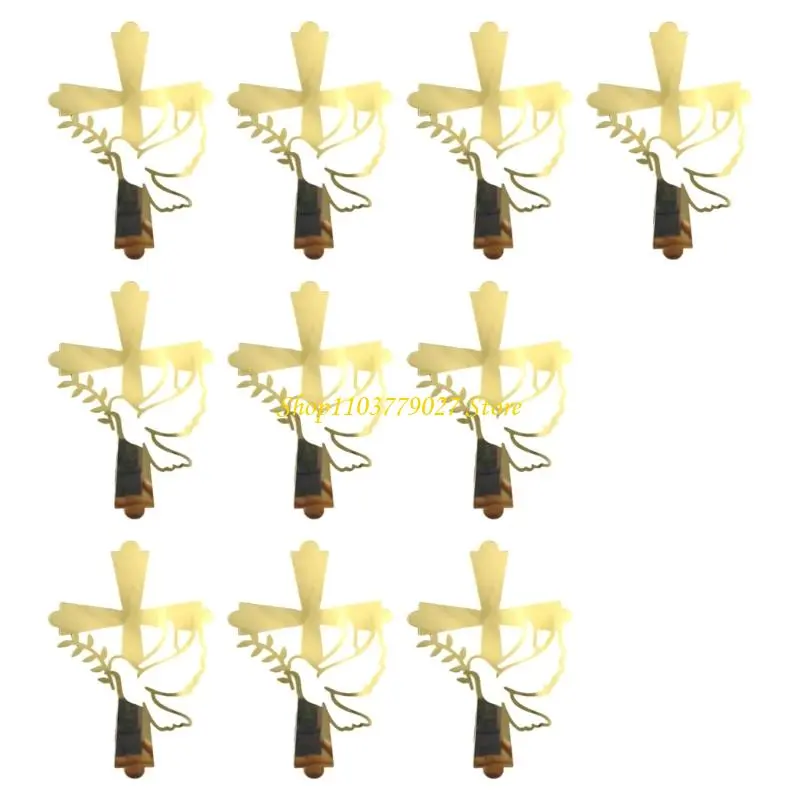 C4DF Waterproof Cake Decoration Crossed Doves Cake Insert For Wedding Decoration
